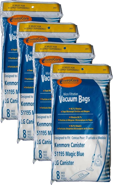 Kenmore blue bags for magic blue cleaner